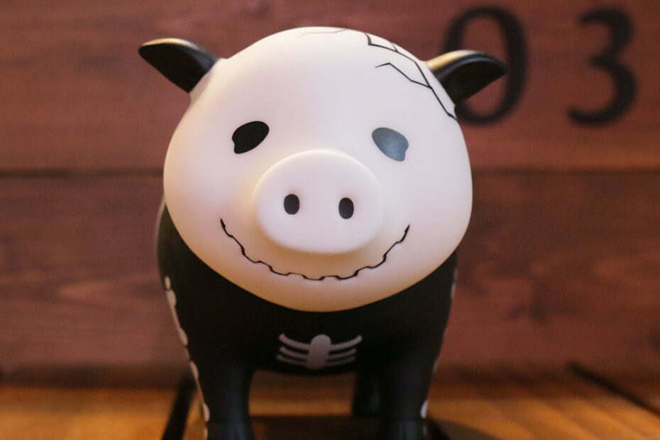 スケルトンブタ貯金箱 lilalu ラバーダック アヒルちゃん 京都