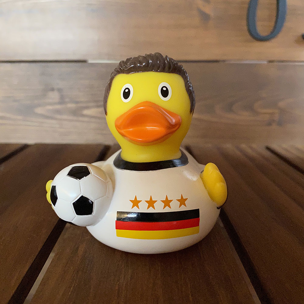 サッカープレイヤーダック lilalu アヒル ラバーダック